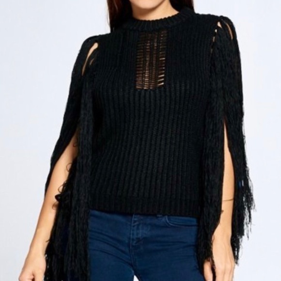 Sweaters - Fringe Sweater